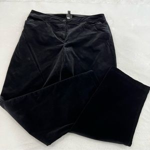Eileen Fisher Black Velvet Pants in Medium